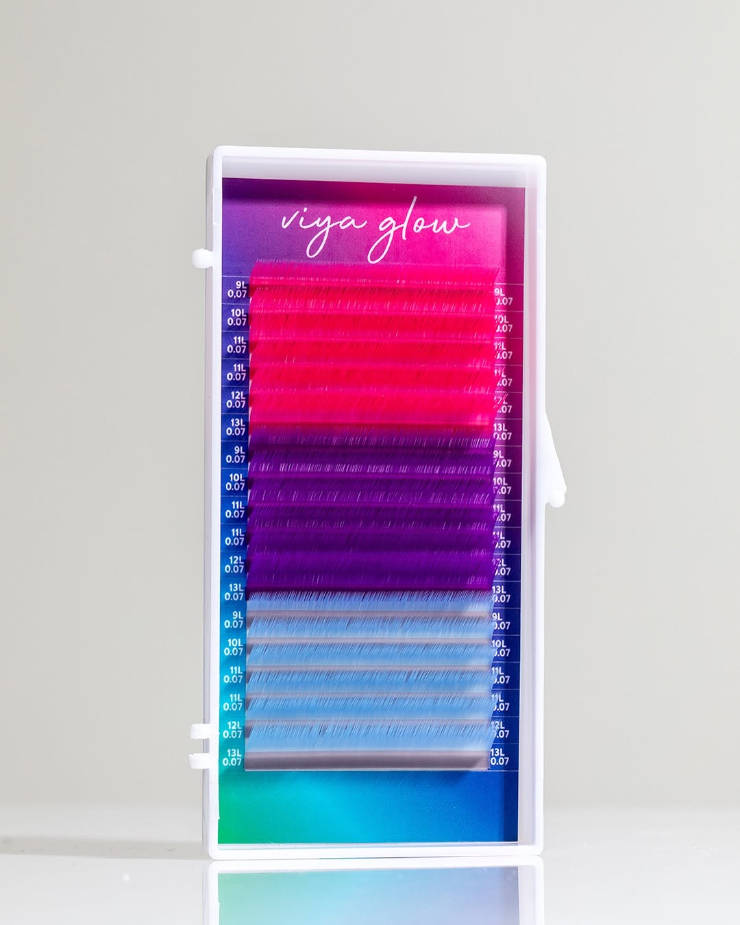 Eyelashes for extension Viya GLOW MIX Candy Pop MULTI-COLORED